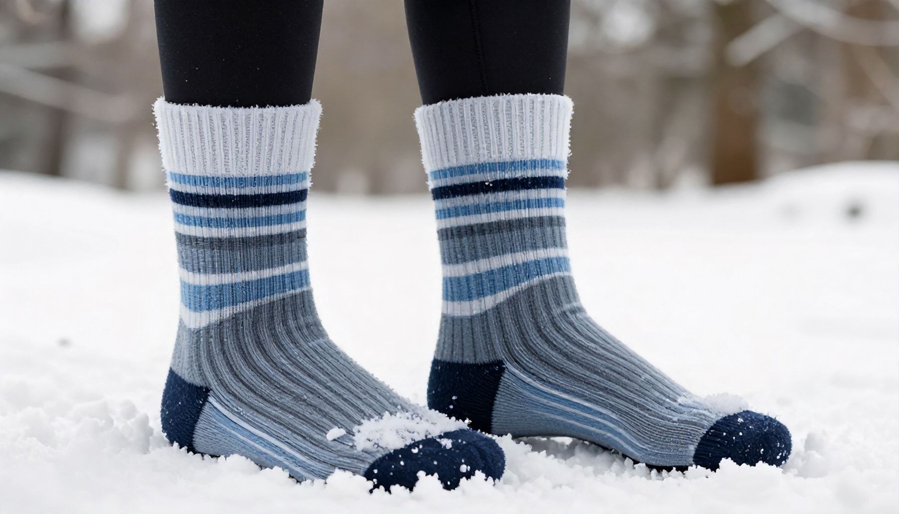 5 modi per mantenere i piedi asciutti e caldi con le calze da neve*