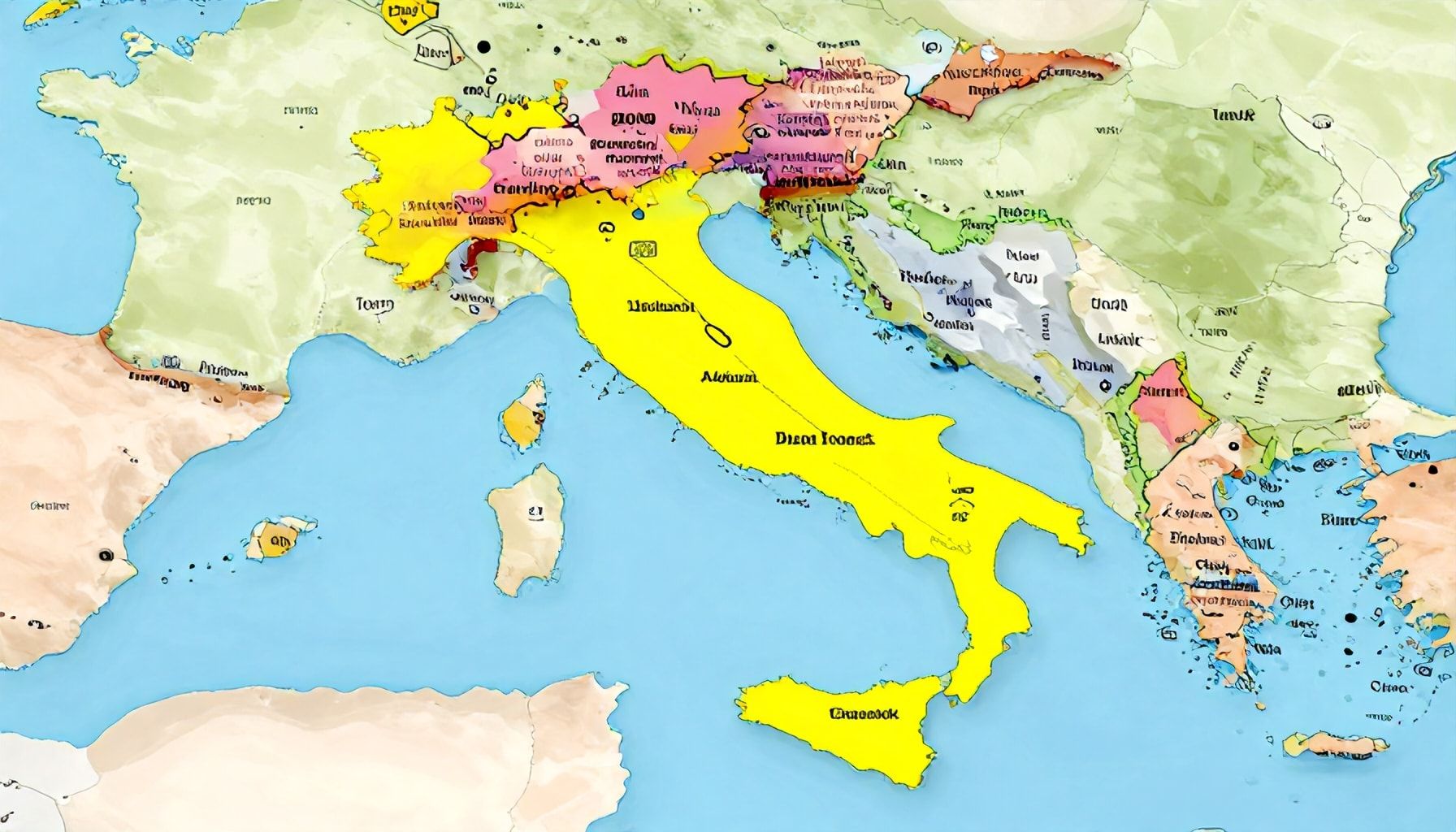 Scopri la mappa politica dell'Italia: confini, regioni e amministrazioni 4 5 modi per usare la mappa politica italiana nel tuo lavoro o studio*