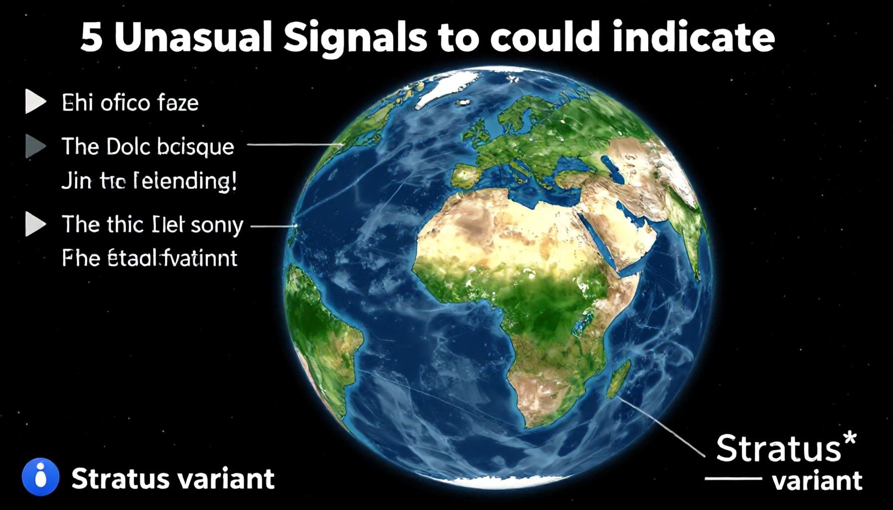 5 segnali insoliti che potrebbero indicare la variante Stratus*