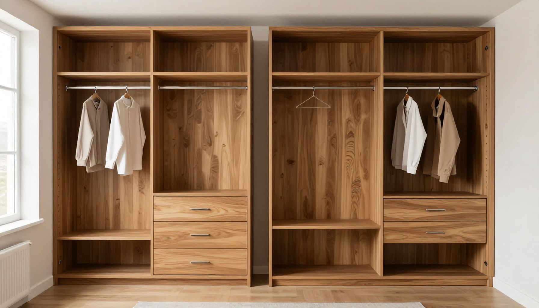 Armadi a muro vs. armadi a terra: quale soluzione salva spazio nella tua camera?*