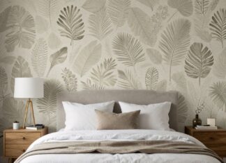 Carta da parati per camera da letto: stile e comfort in un unico look