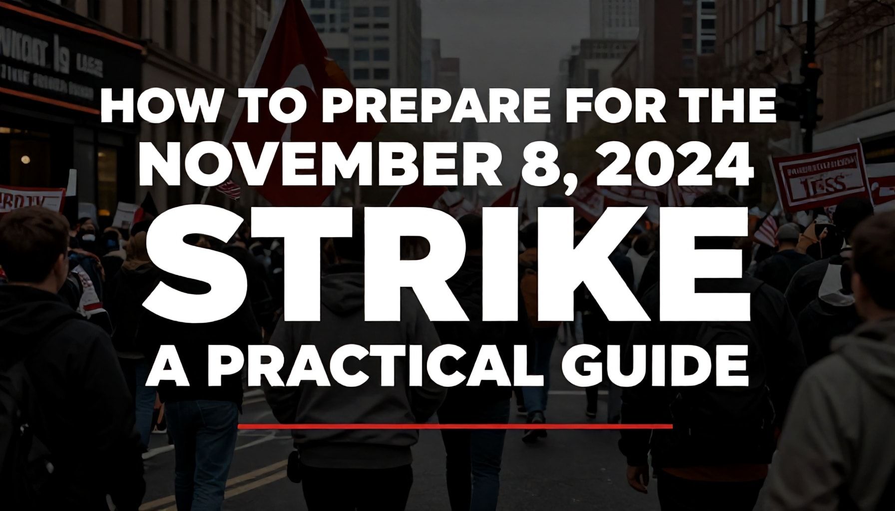 8 novembre 2024: Lo sciopero che cambia il futuro del lavoro 1 Come prepararsi allo sciopero dell'8 novembre 2024: una guida pratica*