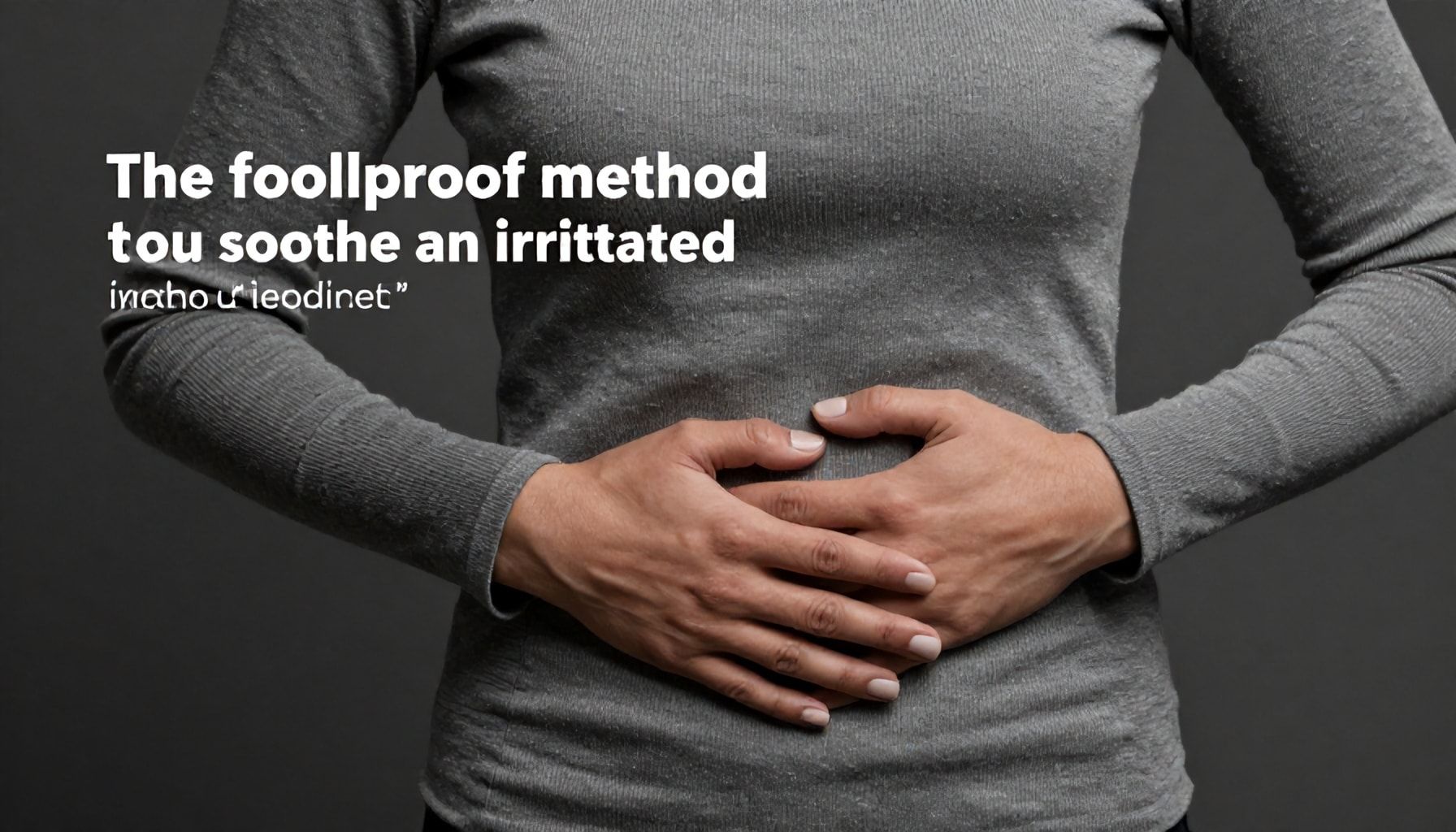 Il metodo infallibile per calmare lo stomaco irritato senza farmaci*