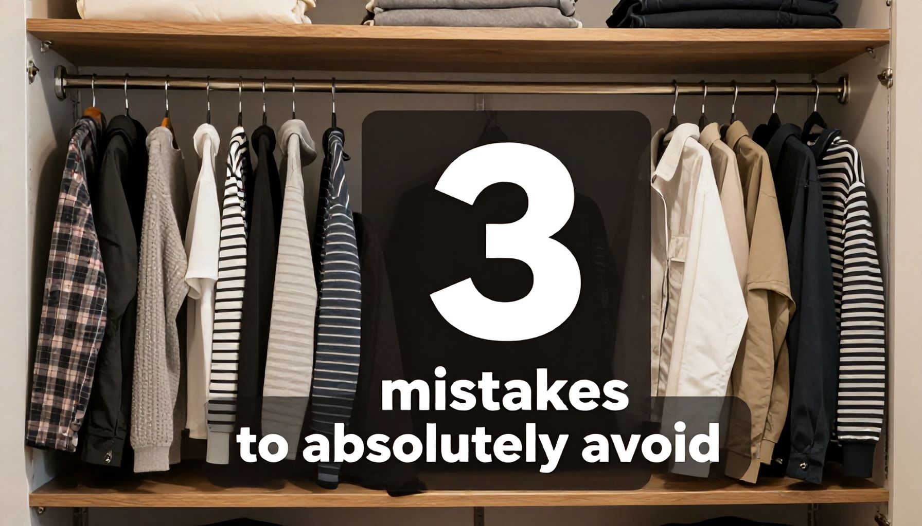 Il segreto per un armadio organizzato: 3 errori da evitare assolutamente*