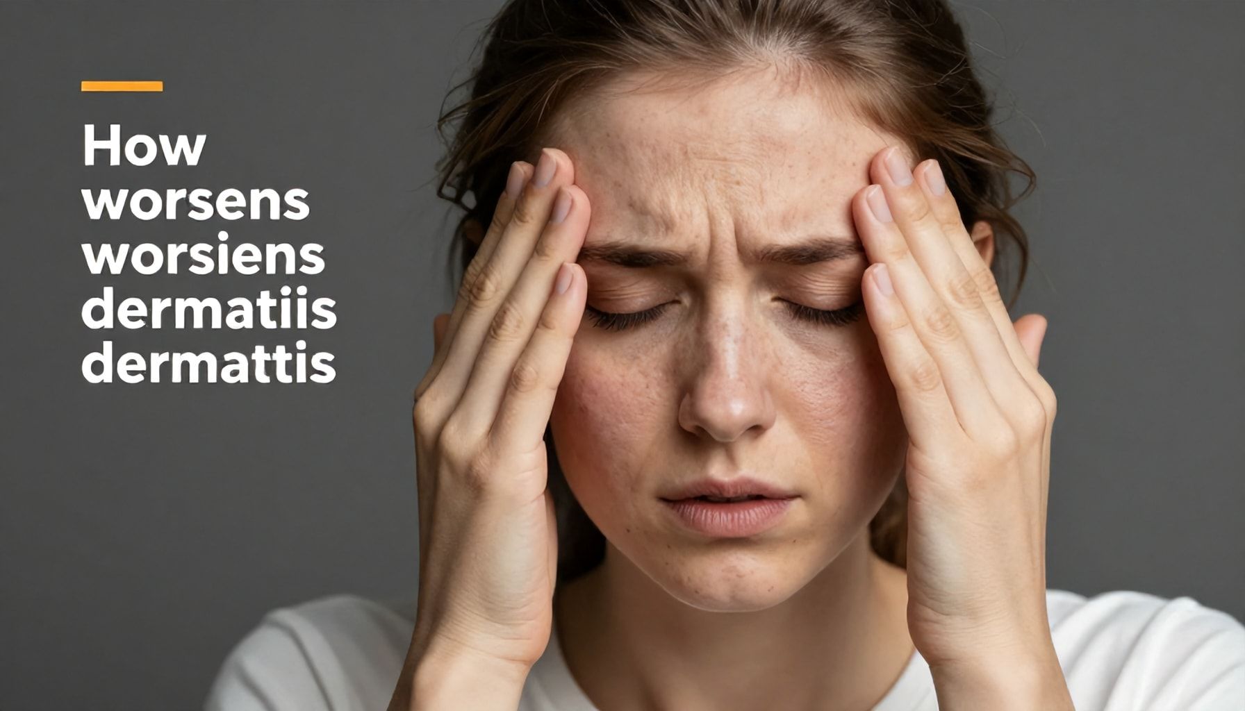 La verità su come lo stress peggiora la dermatite (e come fermarlo)*