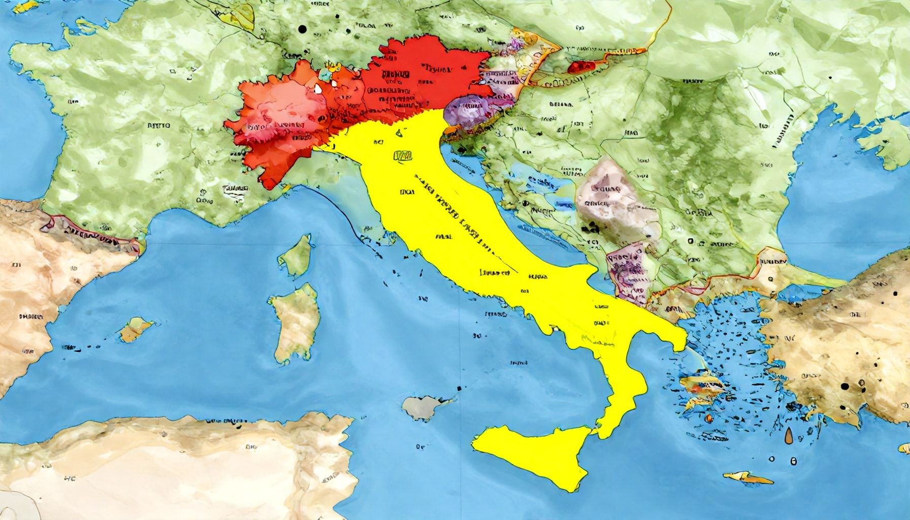 Scopri la mappa politica dell'Italia: confini, regioni e amministrazioni 1 Scopri la mappa politica dell'Italia: confini, regioni e amministrazioni*