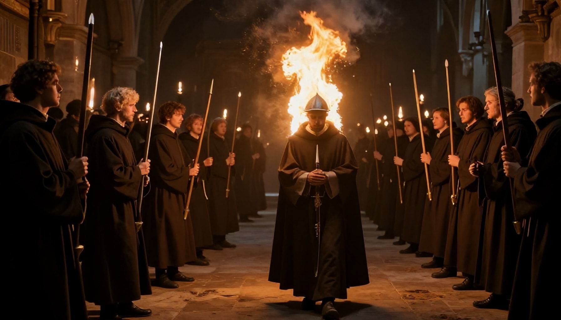 Scopri le immagini dell'inizio del fuoco di Sant'Antonio*