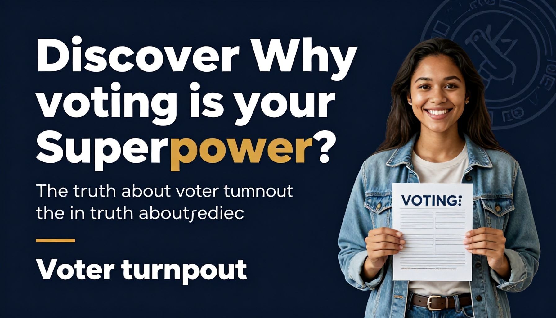 Scopri perché votare è il tuo superpotere: la verità sull’affluenza alle urne*